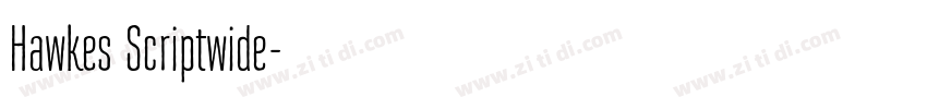 Hawkes Scriptwide字体转换